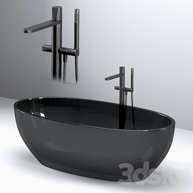 ANTONIO LUPI baths with faucets set 1 3DSMax File - thumbnail 3