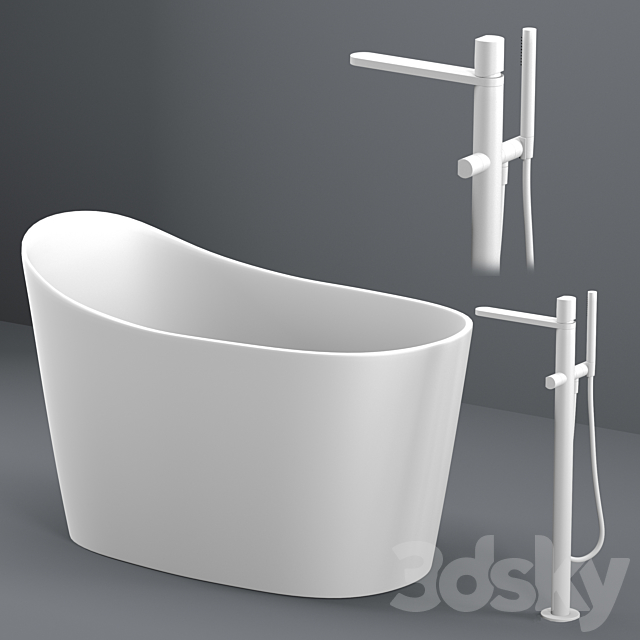 ANTONIO LUPI baths with faucets set 1 3DSMax File - thumbnail 4