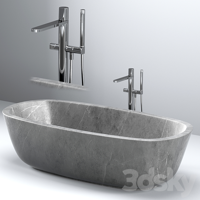 ANTONIO LUPI baths with faucets set 1 3DSMax File - thumbnail 5