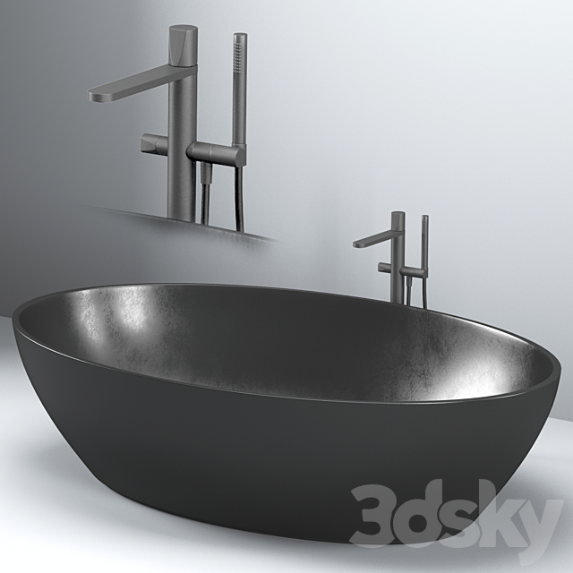 ANTONIO LUPI baths with faucets set 1 3DSMax File - thumbnail 6