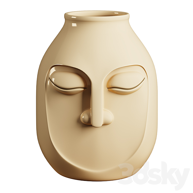 Face Vases. Set 1 3dskyfree
