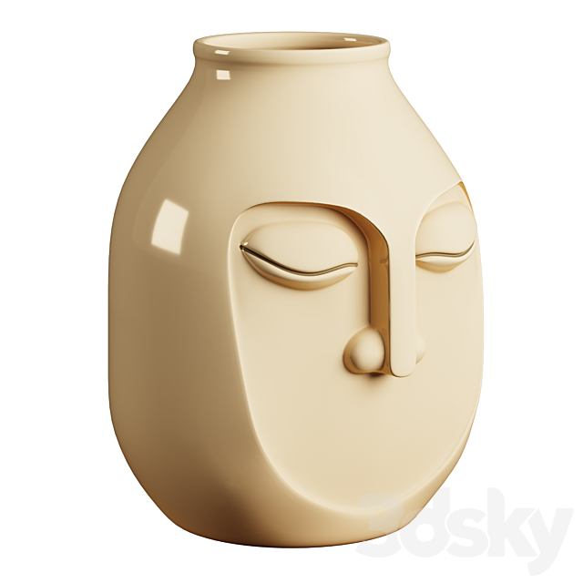 Face Vases. Set 1 3dmodel