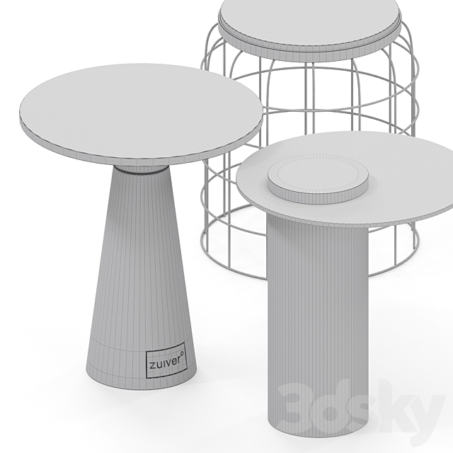 Zuiver Terrazzo Coffee Tables 3DSMax File - thumbnail 5