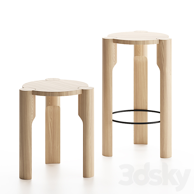 DOMUS | Stools By Omelett Editions 3DSMax File - thumbnail 1