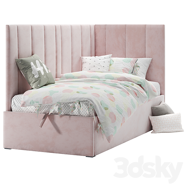 Soft bed ottoman Sophie 3DSMax File - thumbnail 3