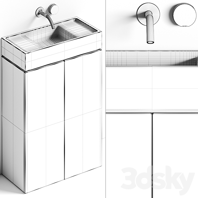 Atelier Il Granito Rocco Stone Bathroom Vanity 3DSMax File - thumbnail 3