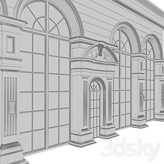 Classic Facade Element 3d Download