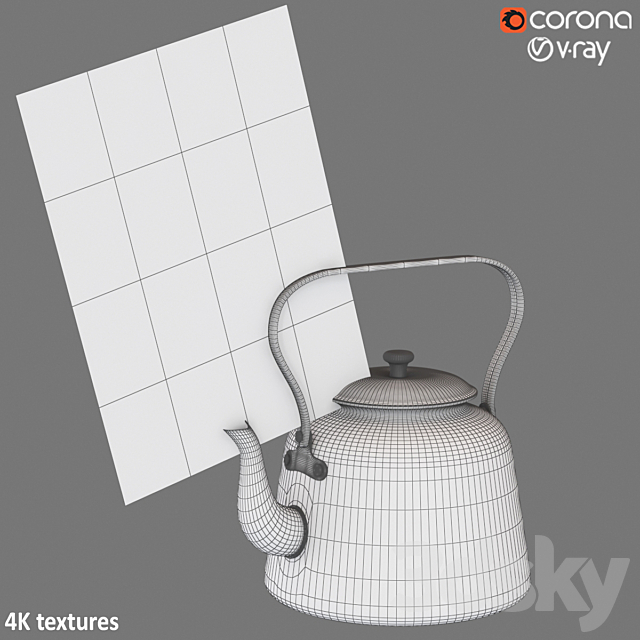 camping teapot 001 3dsky