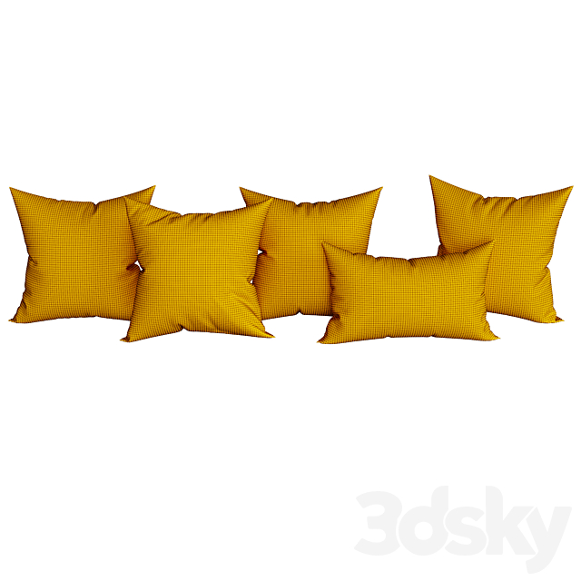 Decorative Set Pillow 4 3d