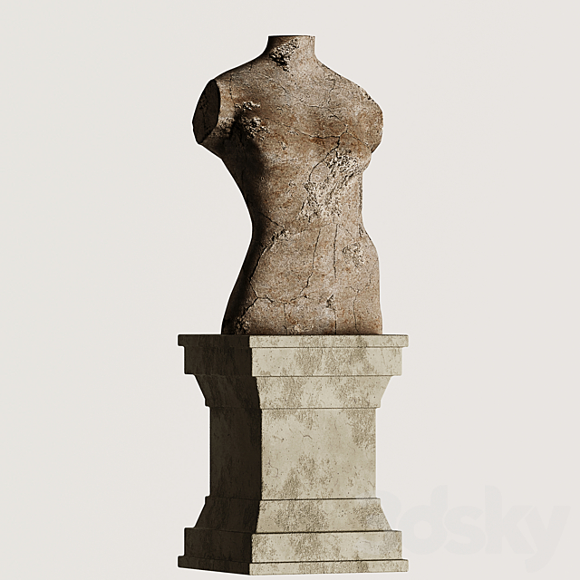 Lady statue 3DSMax File - thumbnail 2