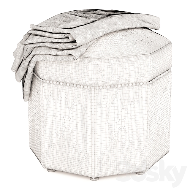 Bombay Stool 3d