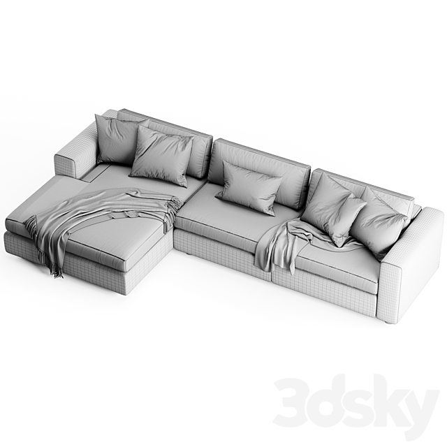 Ditre Urban Chaise Longue Sofa 3DSMax File - thumbnail 7