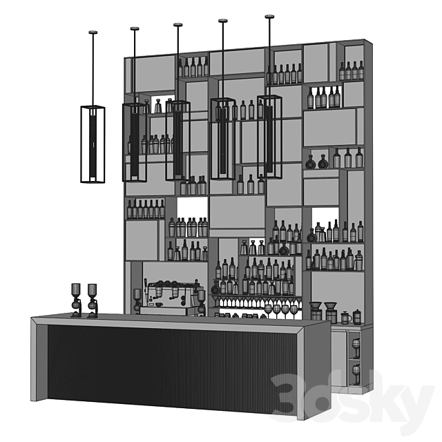 Bar 3dmodel