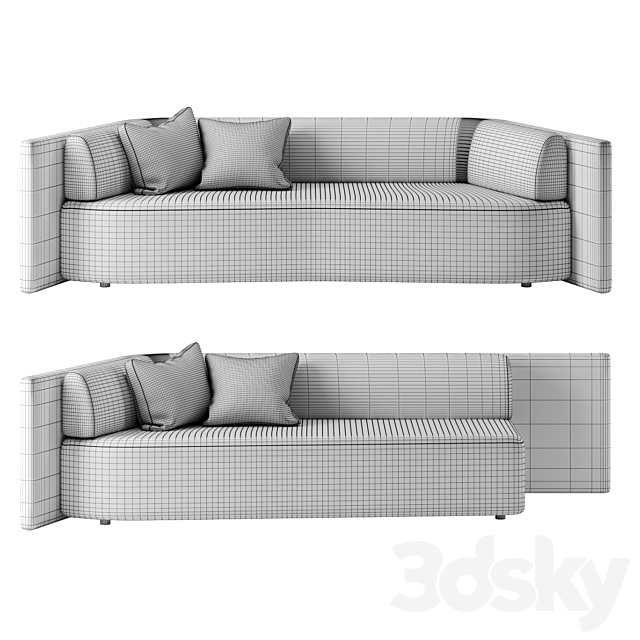 Eko sofa set 1 by Delcourt Collection 3d