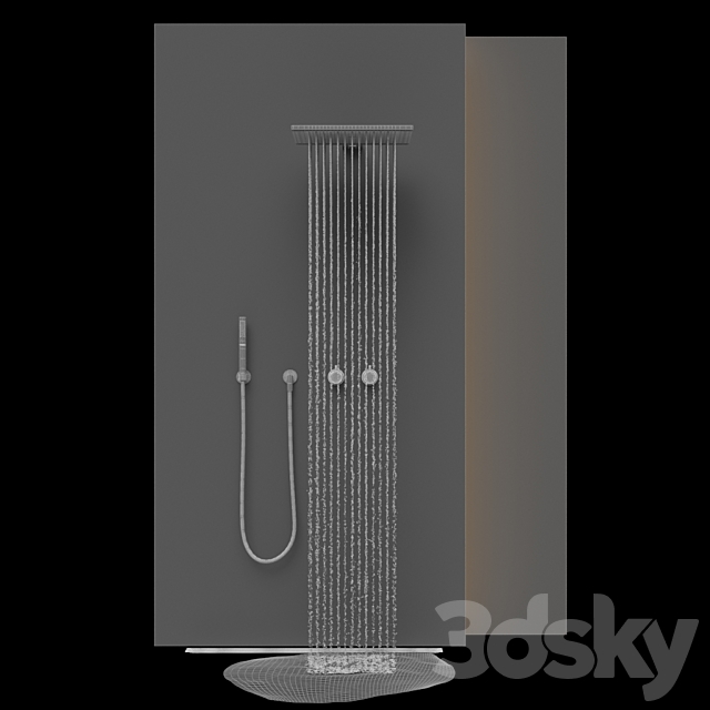 modern interior shower (fantini) 3DSMax File - thumbnail 5