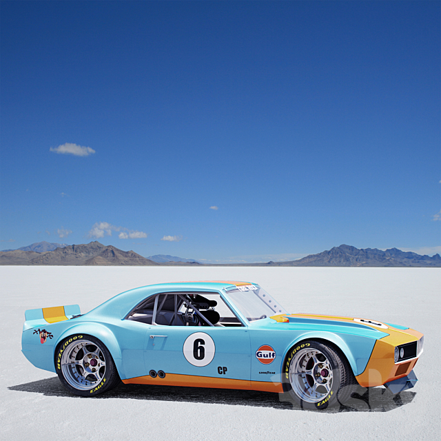 Chevrolet camaro gulf racing 1968 3d Download