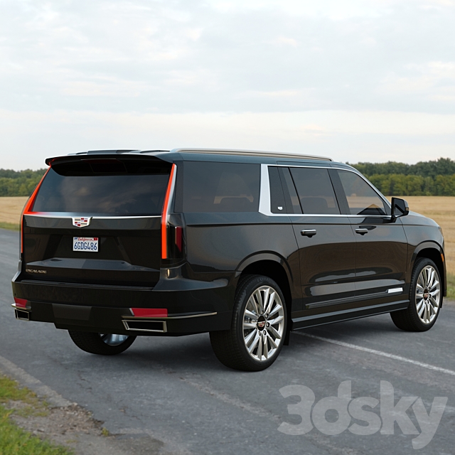 Cadillac Escalade ESV Luxury 2021 3dsky