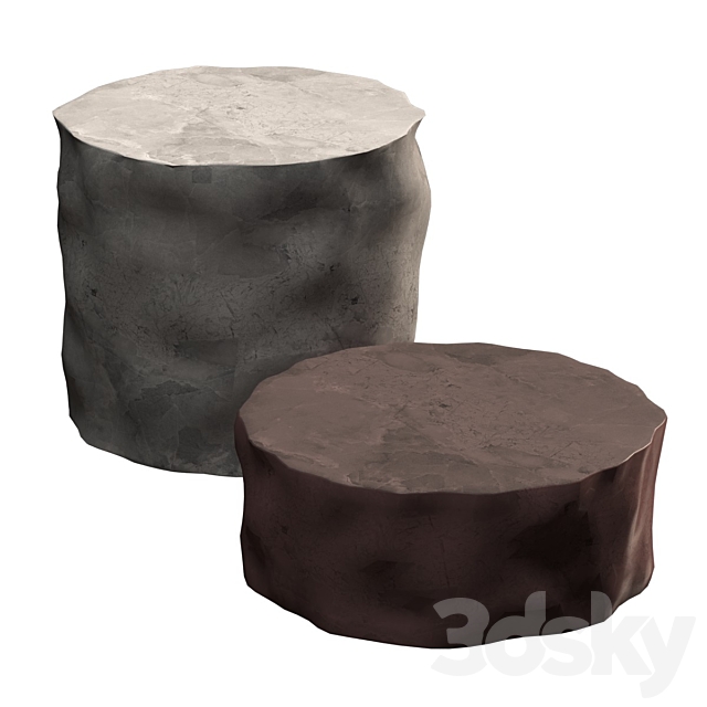 Stone coffee tables 3DSMax File - thumbnail 2