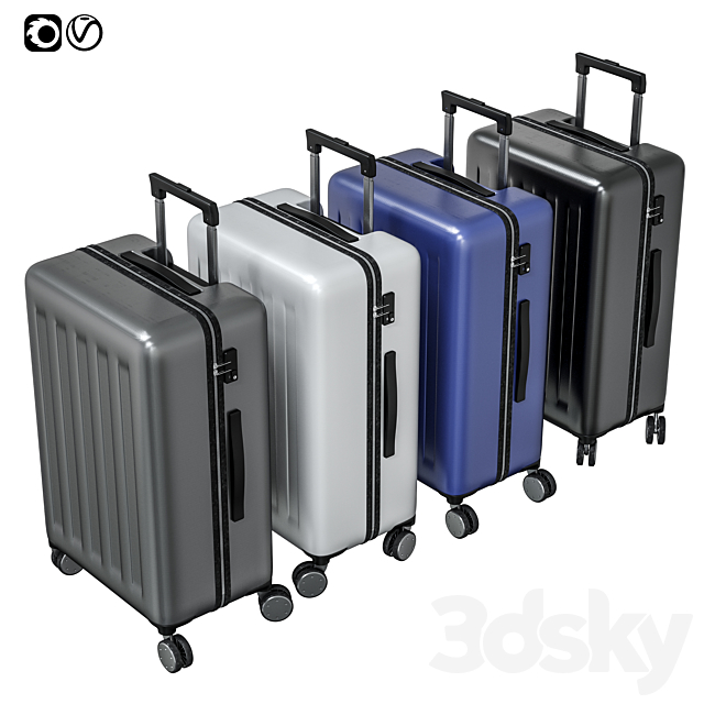 Suitcase travel Xiaomi RUNMI 90 Points Gray Stars Free Download