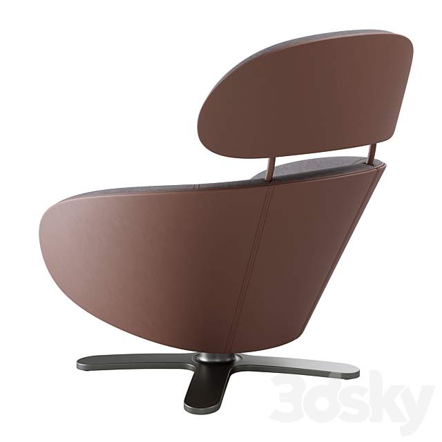 Armchair EgoItaliano Coconut Chair 3DSMax File - thumbnail 3