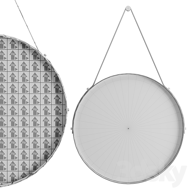 Poliform drop mirrors 3dsky