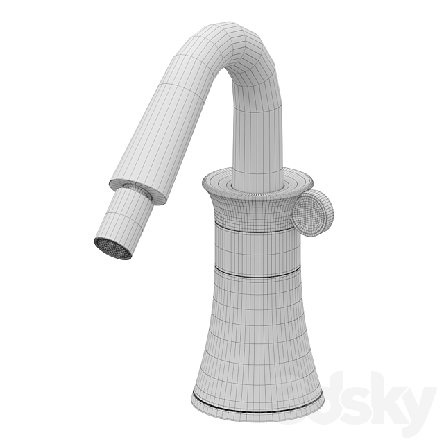 Single-hole bidet mixer Stella 130 3dsky