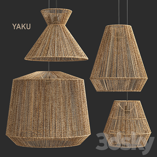 Hemp lamp Yaku LA REDOUTE 3d