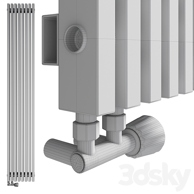 Tubular radiators GUARDO RETTA 3DSMax File - thumbnail 3