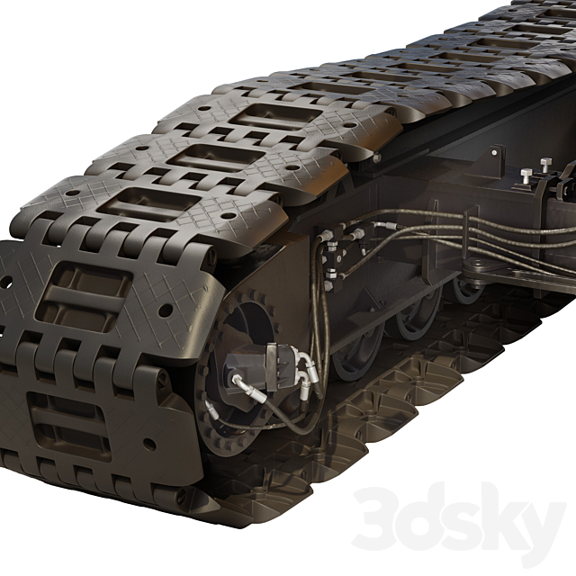 Crawler crane DEK-361 3dmodel