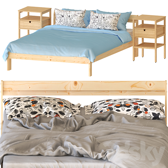 IKEA NEIDEN bed Bed 3D Models