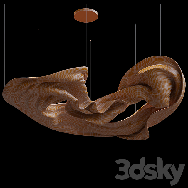 Pendant sculpture by Vargov Design – Antelope Canyon 3DSMax File - thumbnail 2