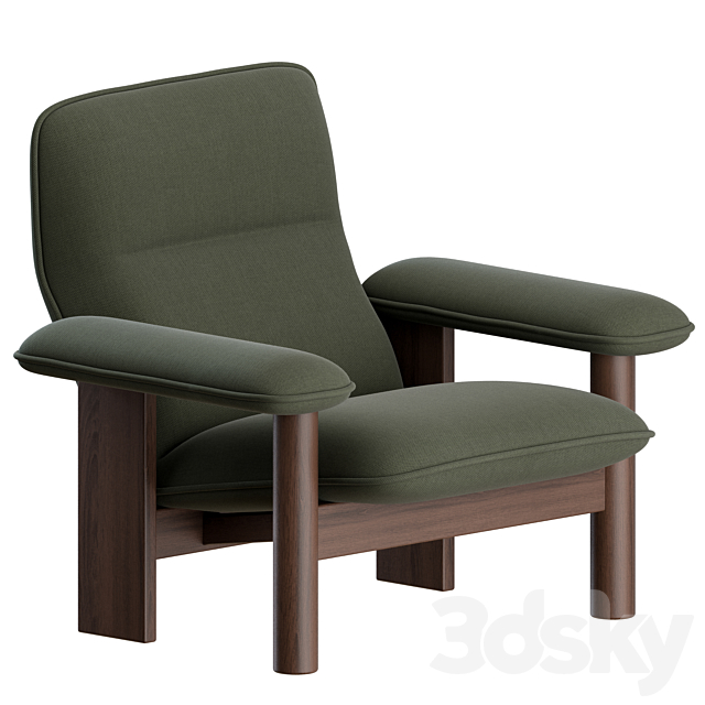 Brasilia Lounge Chair + Ottoman by Menu 3DSMax File - thumbnail 2