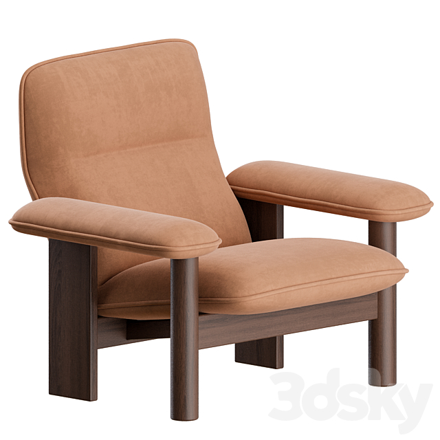 Brasilia Lounge Chair + Ottoman by Menu 3DSMax File - thumbnail 3