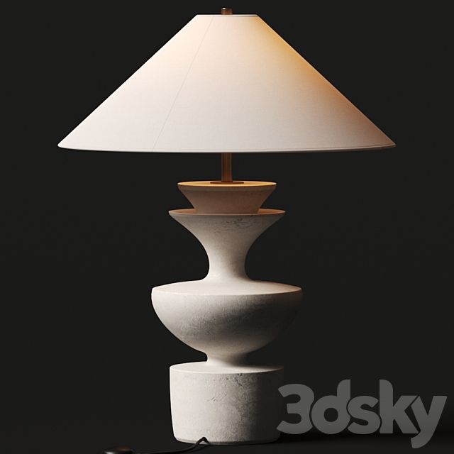 Danny Kaplan Ceramic Sophia Table Lamp 3d