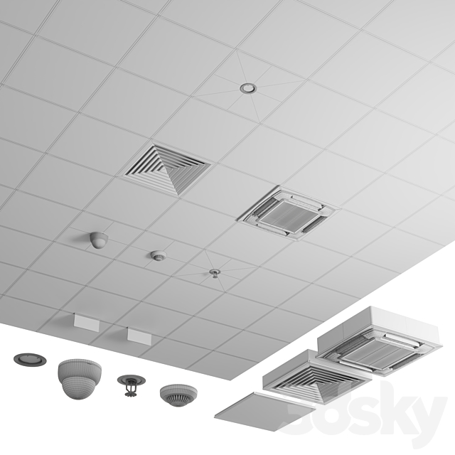 Armstrong ceiling classic 3DSMax File - thumbnail 4