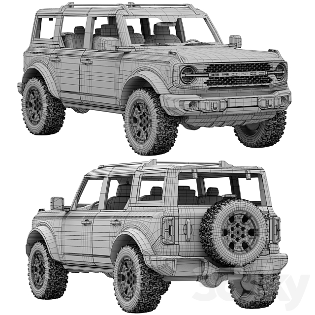 Ford Bronco 2021 3DSMax File - thumbnail 5