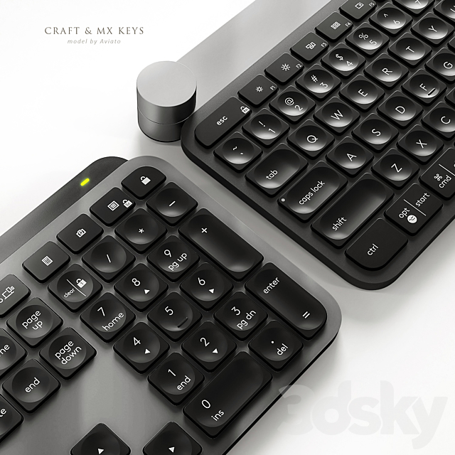 Logitech Craft & MX Keys 3d