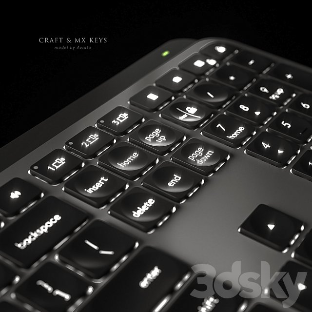 Logitech Craft & MX Keys 3dsky
