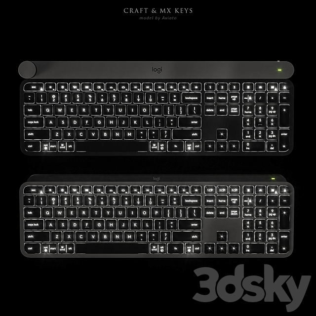 Logitech Craft & MX Keys 3dskyfree