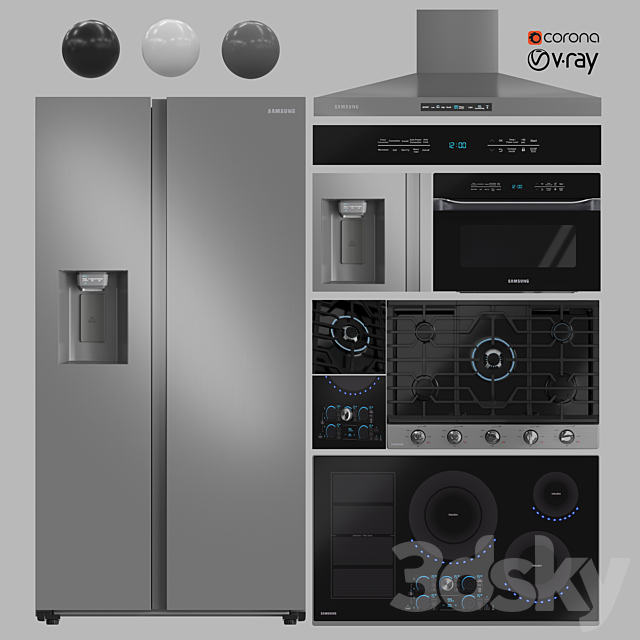 Appliance Collection SAMSUNG 3DSMax File - thumbnail 2