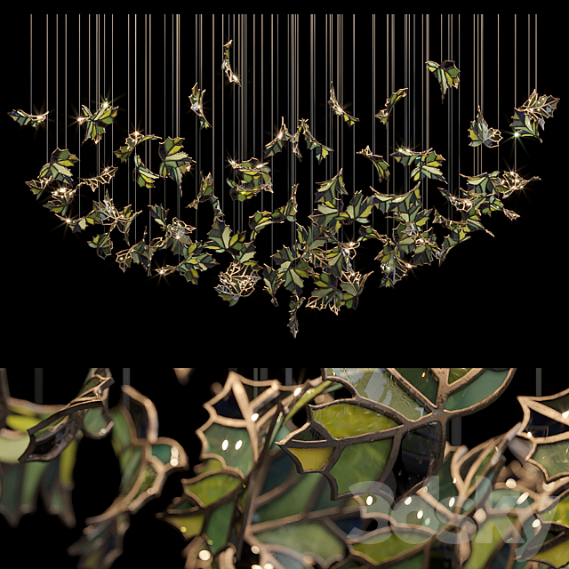 Light stained glass Vargov Design - Green Free Download