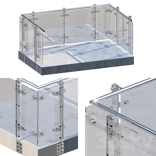 TERRACE & BALUSTRADE NO2 3d