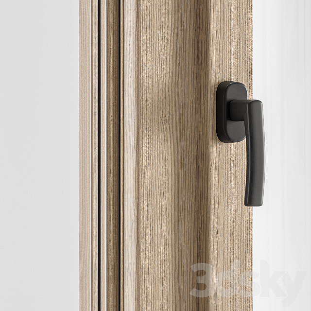 Wooden Window Modern - Windows Set 01 3dsky