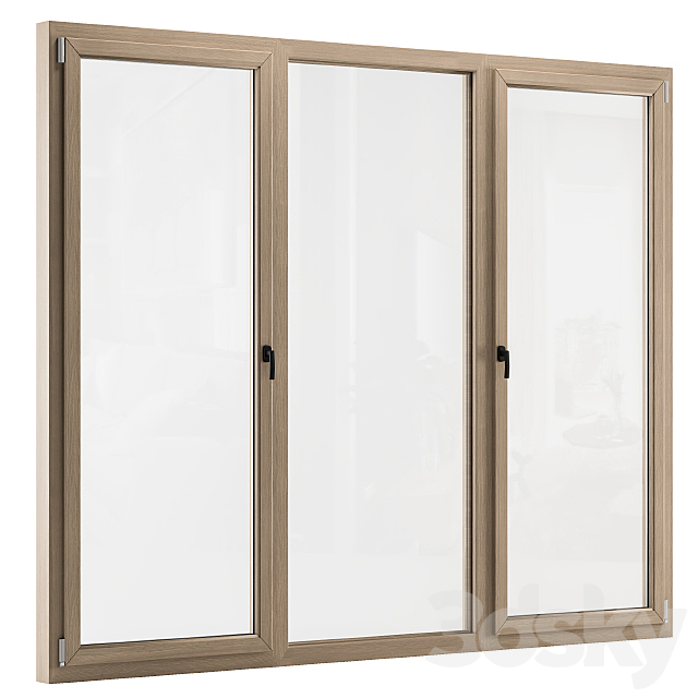 Wooden Window Modern - Windows Set 01 3dmodel