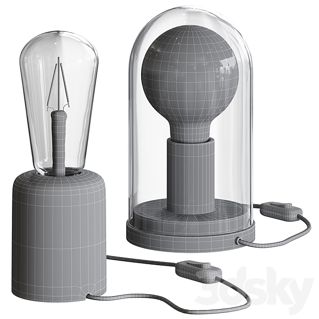 IKEA RÅSEGEL _ ROPUDDEN Table lamp 3d