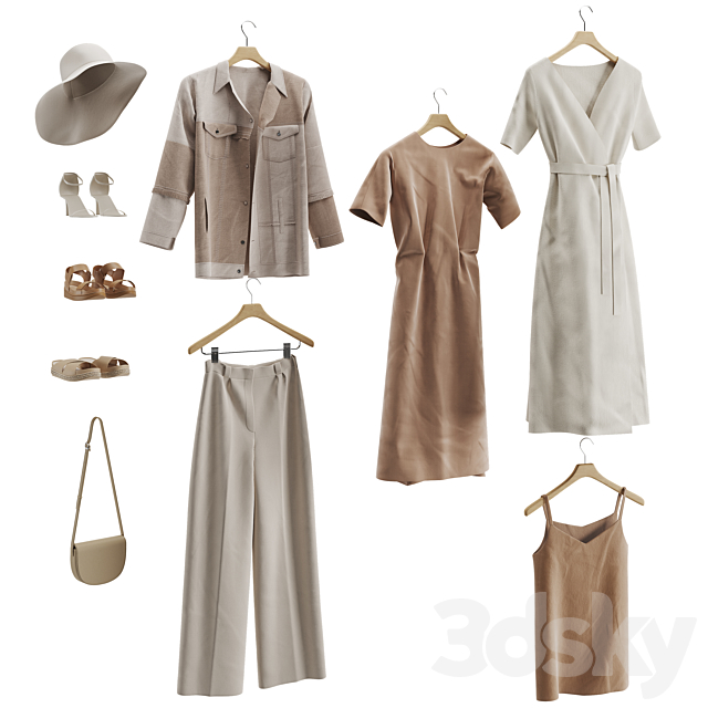 Clothes Set 04 3d