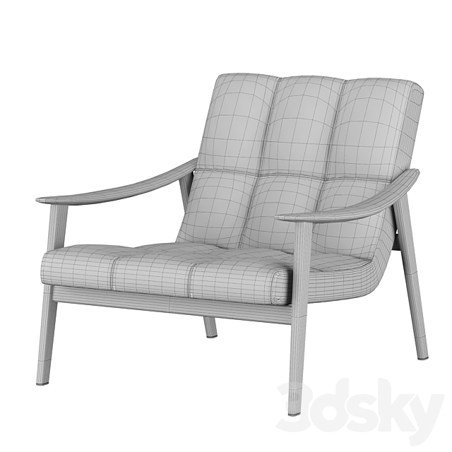 FYNN armchair by minotti 3DSMax File - thumbnail 4