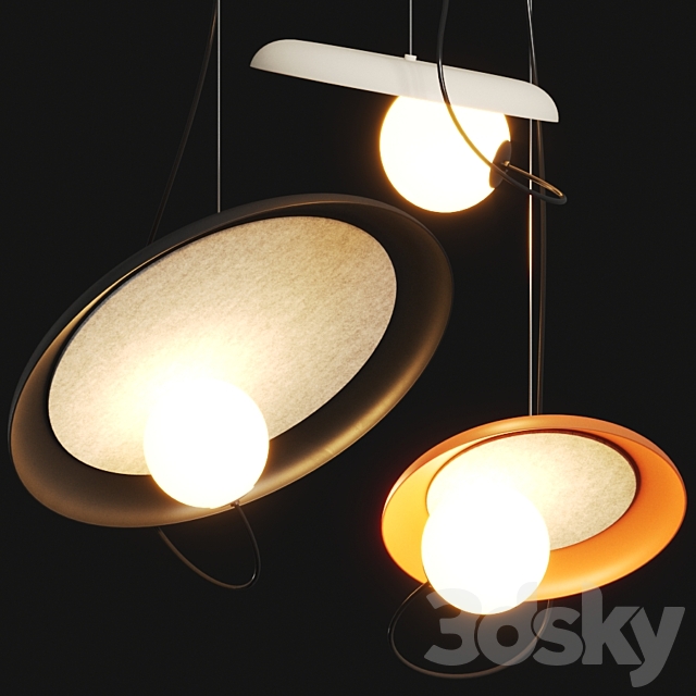 Milan Iluminacion Wire Pendant Lamps 3d