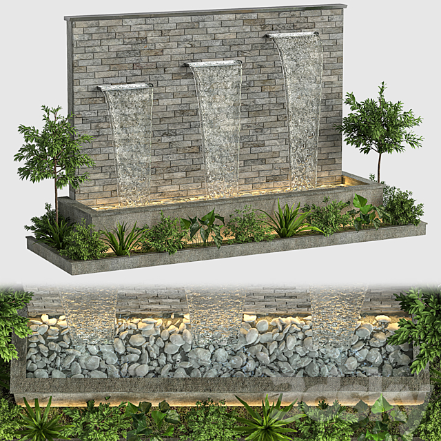 Exterior fountain 22 3dskyfree
