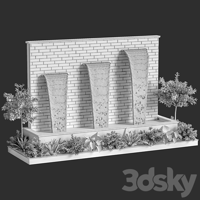 Exterior fountain 22 3dmodel